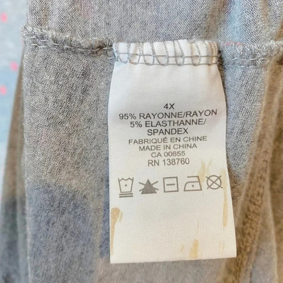 ti Voglio Grey &  Pink Stars Sleeveless Night Dress - Picture 10 of 11